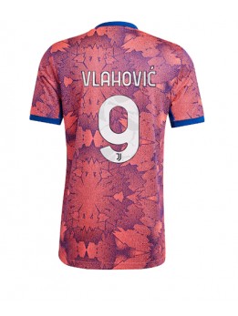 Juventus Dusan Vlahovic #9 Ausweichtrikot für Frauen 2022-23 Kurzarm